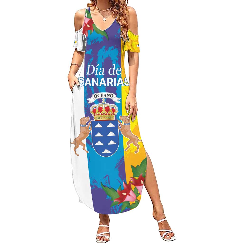 Canary Islands Dia de Canarias Summer Maxi Dress 42th Anniversary