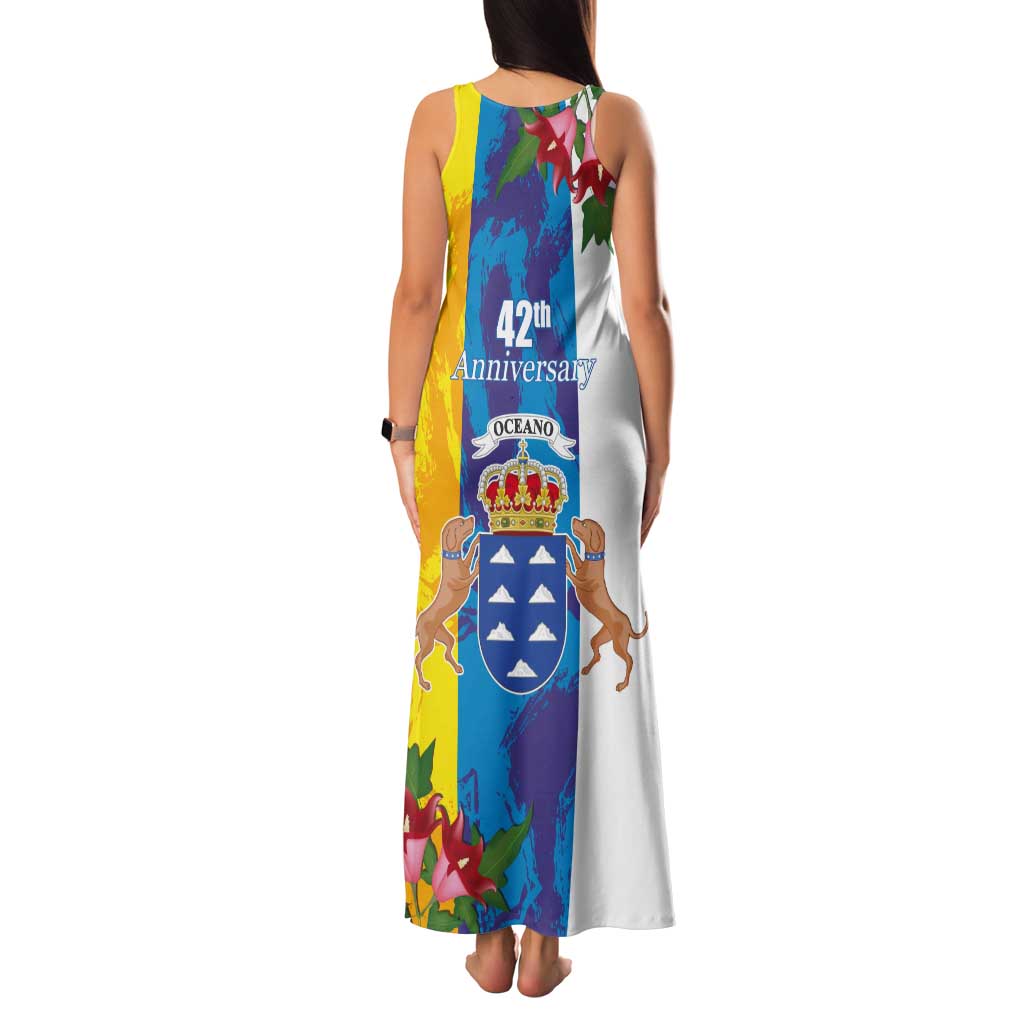 Canary Islands Dia de Canarias Tank Maxi Dress 42th Anniversary
