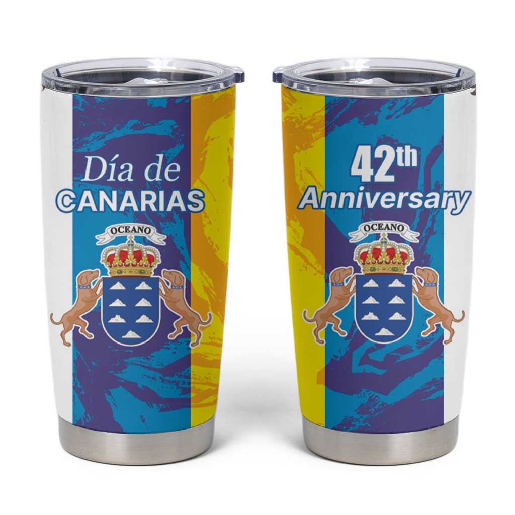 Canary Islands Dia de Canarias Tumbler Cup 42th Anniversary