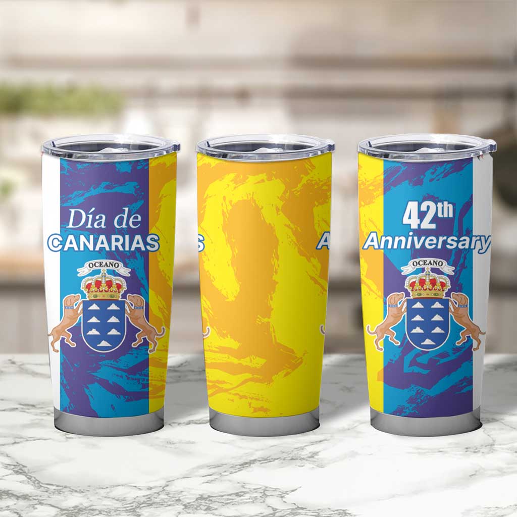 Canary Islands Dia de Canarias Tumbler Cup 42th Anniversary