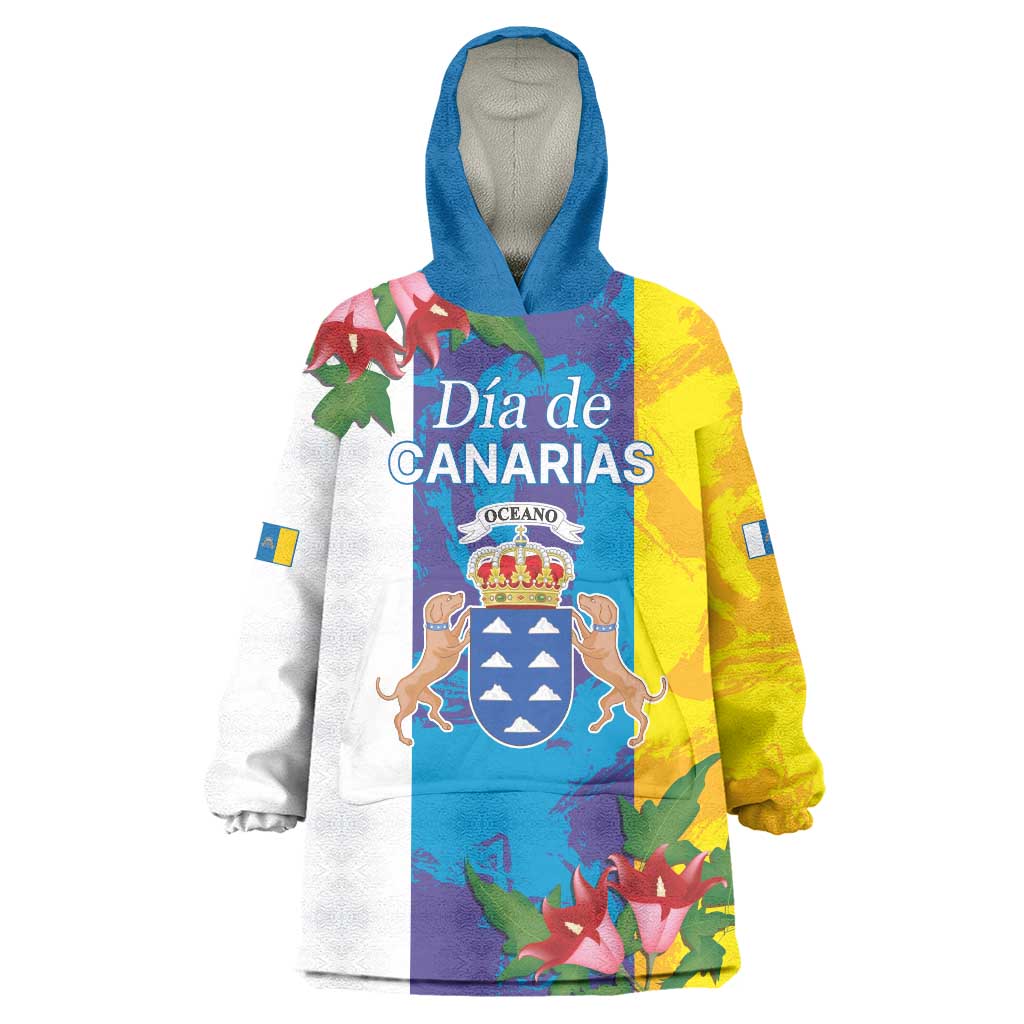 Canary Islands Dia de Canarias Wearable Blanket Hoodie 42th Anniversary