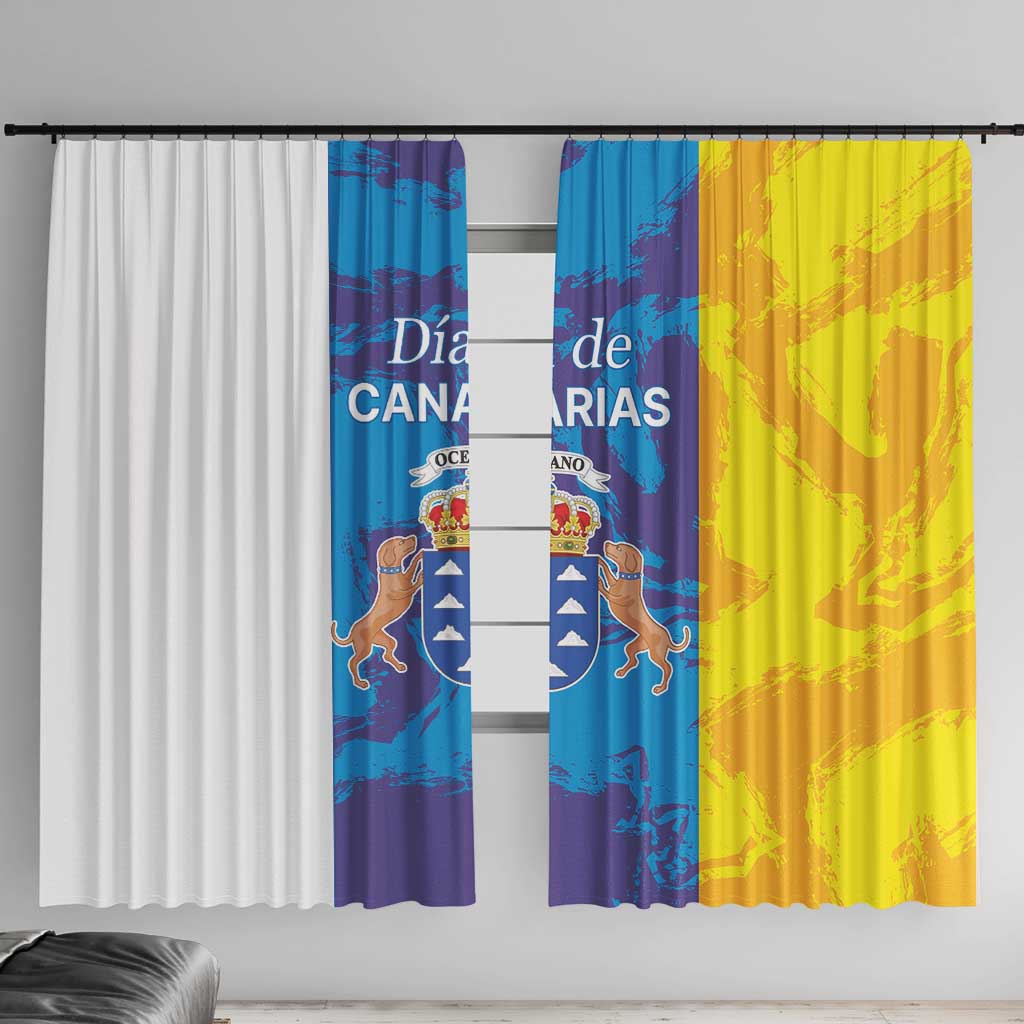 Canary Islands Dia de Canarias Window Curtain 42th Anniversary