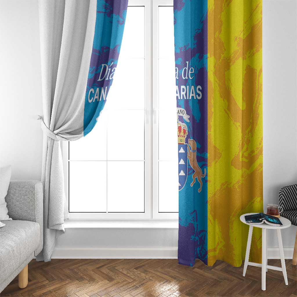 Canary Islands Dia de Canarias Window Curtain 42th Anniversary