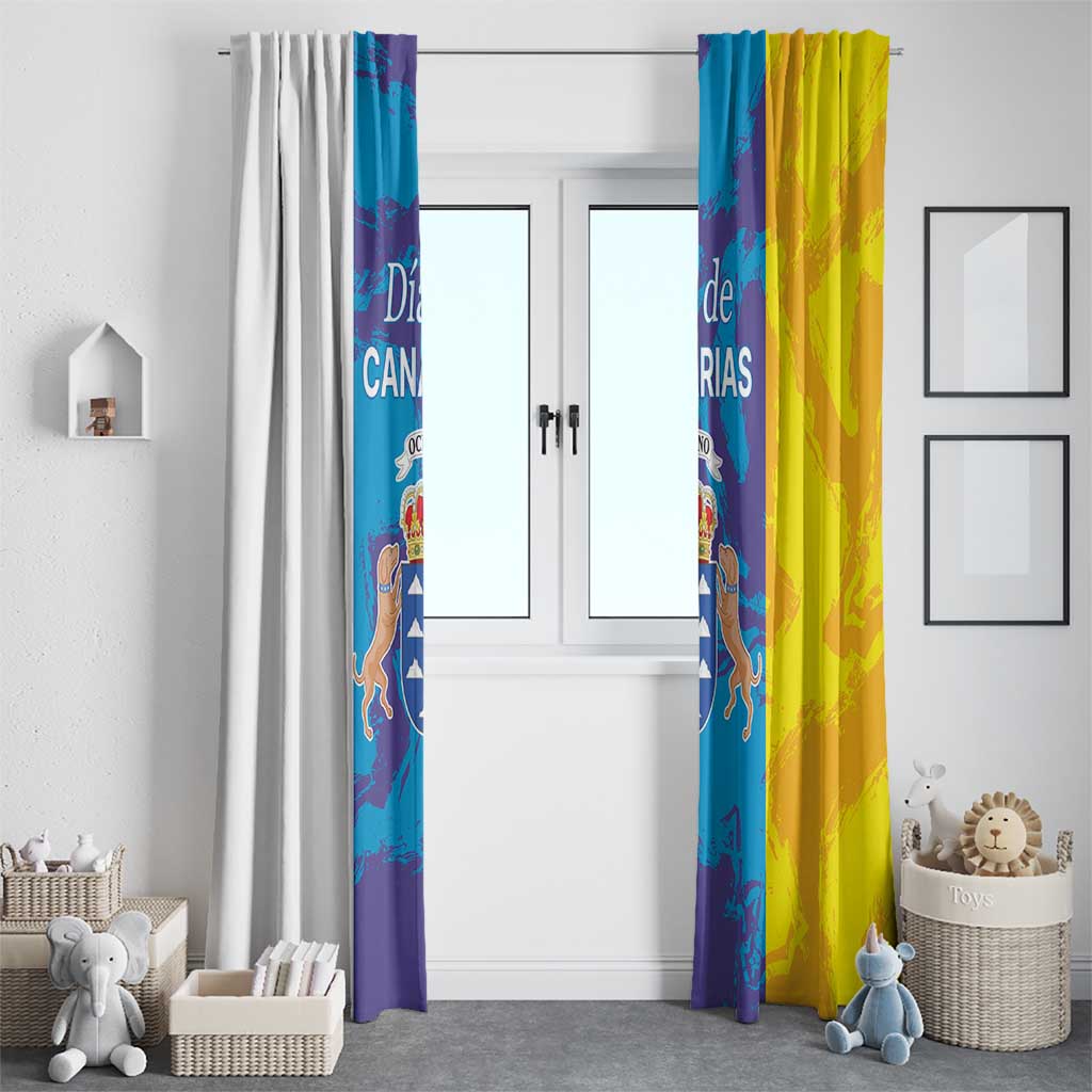Canary Islands Dia de Canarias Window Curtain 42th Anniversary