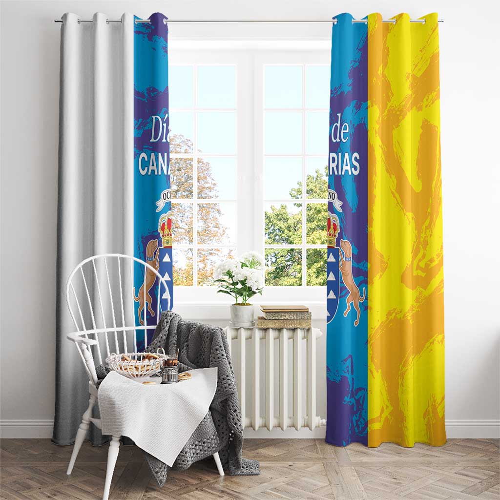 Canary Islands Dia de Canarias Window Curtain 42th Anniversary