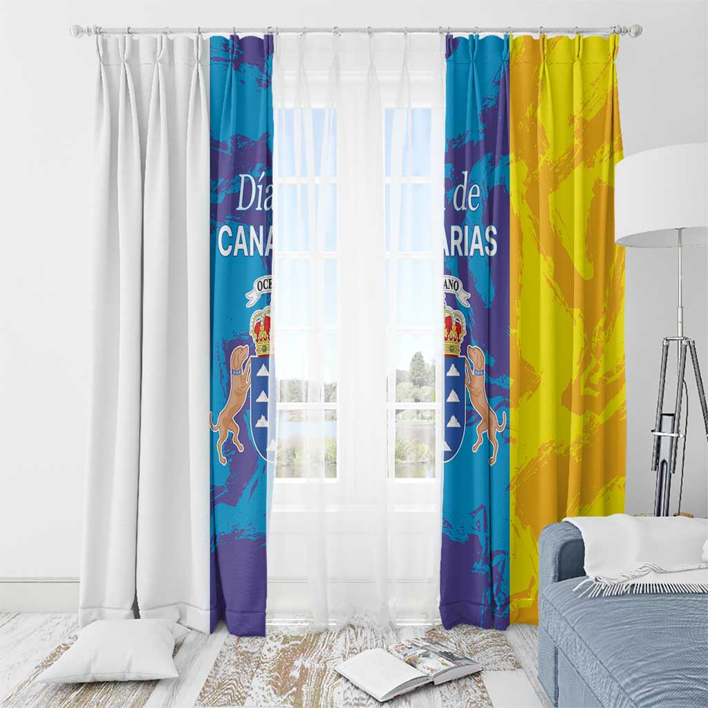 Canary Islands Dia de Canarias Window Curtain 42th Anniversary