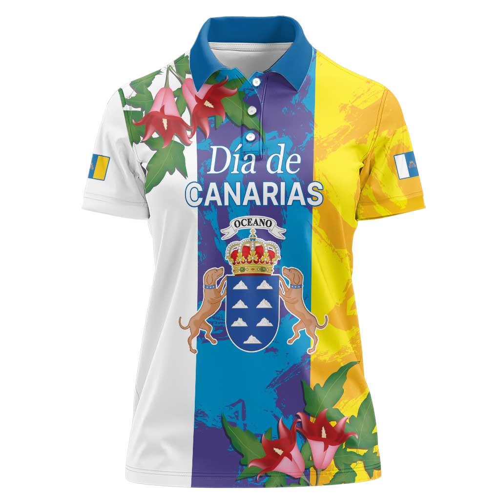Canary Islands Dia de Canarias Women Polo Shirt 42th Anniversary