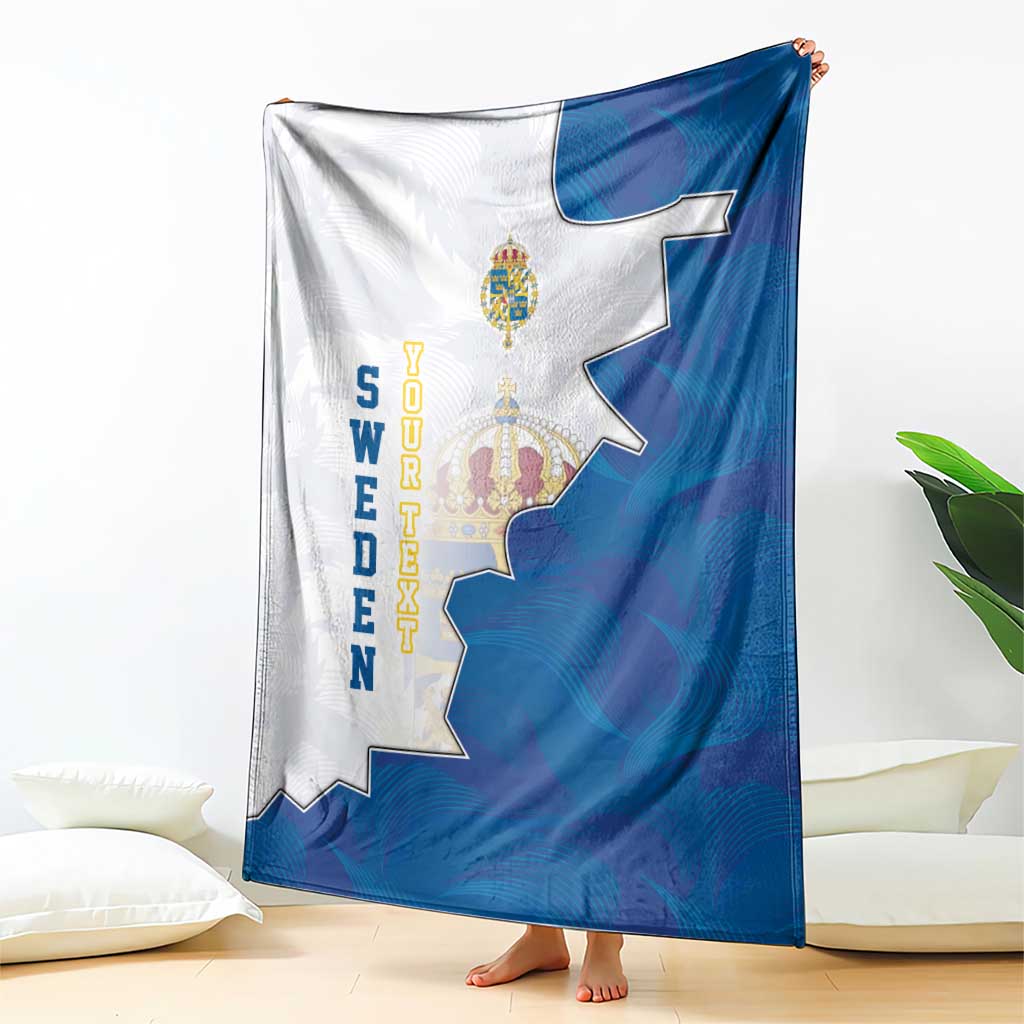 Personalized Kingdom of Sweden Coat of arms Blanket