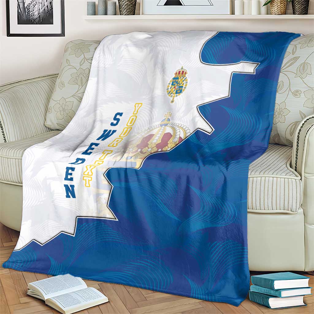 Personalized Kingdom of Sweden Coat of arms Blanket