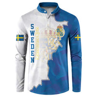 Personalized Kingdom of Sweden Coat of arms Button Sweatshirt