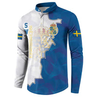 Personalized Kingdom of Sweden Coat of arms Button Sweatshirt