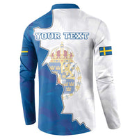 Personalized Kingdom of Sweden Coat of arms Button Sweatshirt