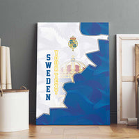 Personalized Kingdom of Sweden Coat of arms Canvas Wall Art