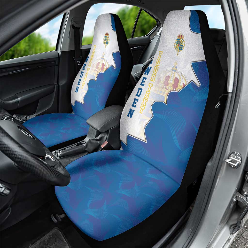 Personalized Kingdom of Sweden Coat of arms Car Seat Cover