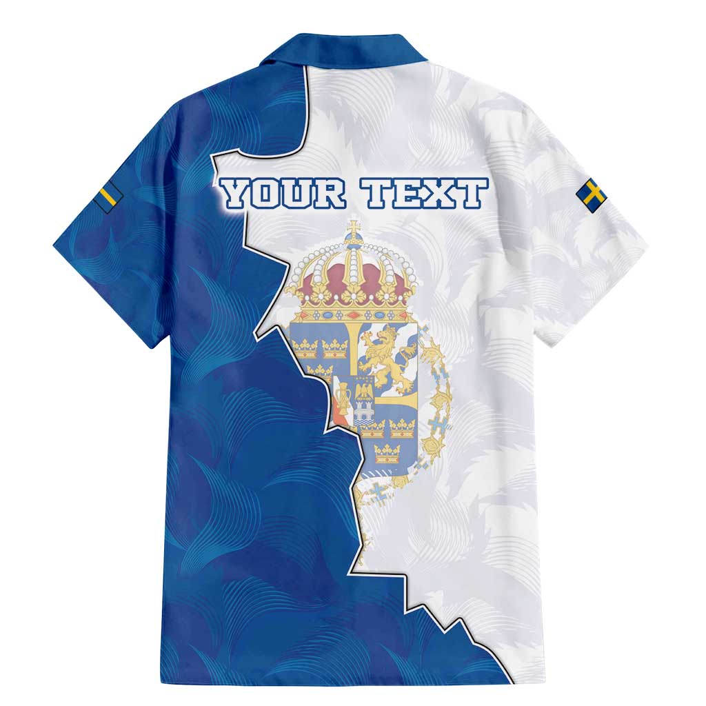 Personalized Kingdom of Sweden Coat of arms Family Matching Mermaid Dress and Hawaiian Shirt