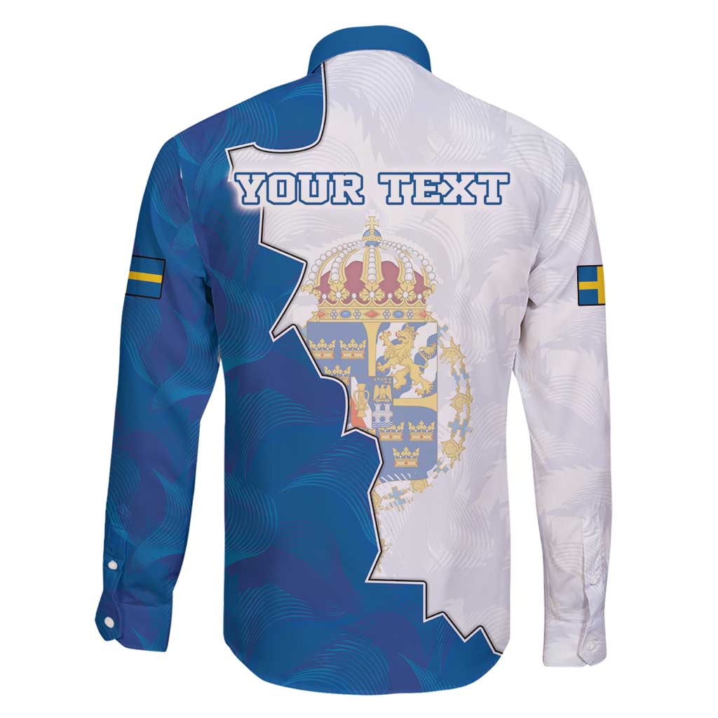 Personalized Kingdom of Sweden Coat of arms Family Matching Mermaid Dress and Hawaiian Shirt