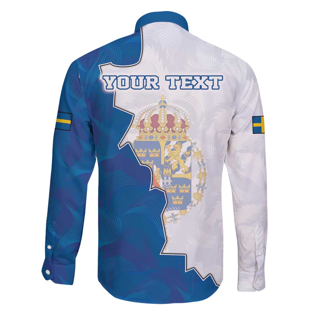 Personalized Kingdom of Sweden Coat of arms Family Matching Short Sleeve Bodycon Dress and Hawaiian Shirt