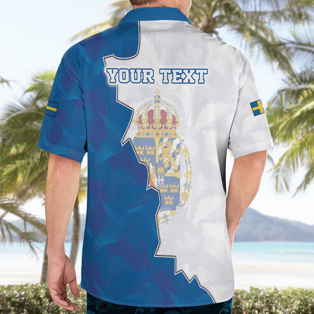 Personalized Kingdom of Sweden Coat of arms Hawaiian Shirt