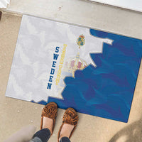 Personalized Kingdom of Sweden Coat of arms Rubber Doormat