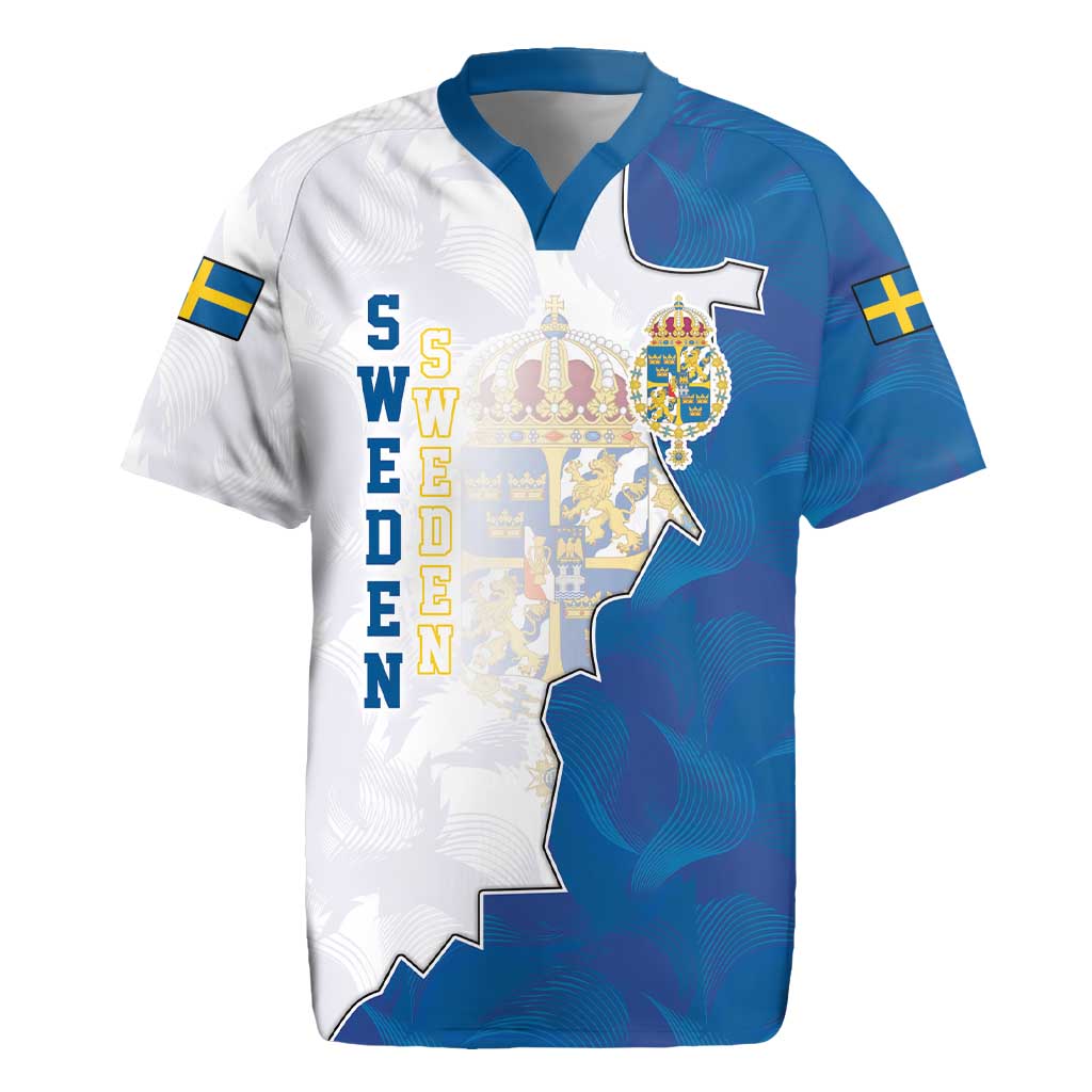 Personalized Kingdom of Sweden Coat of arms Rugby Jersey