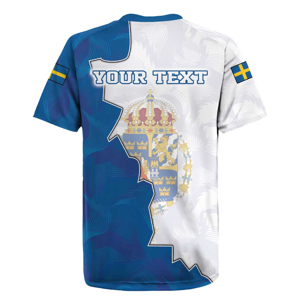 Personalized Kingdom of Sweden Coat of arms Rugby Jersey