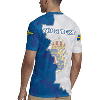 Personalized Kingdom of Sweden Coat of arms Rugby Jersey