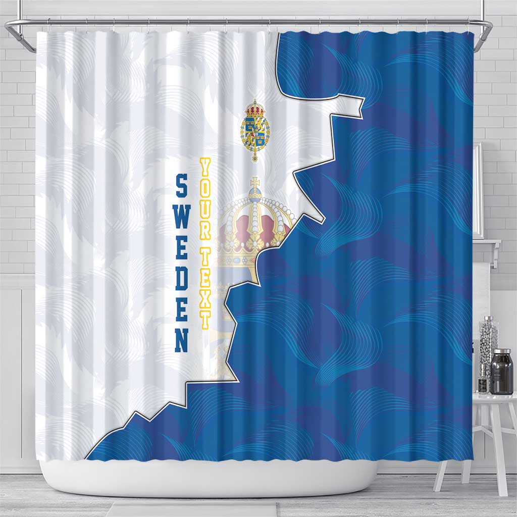 Personalized Kingdom of Sweden Coat of arms Shower Curtain