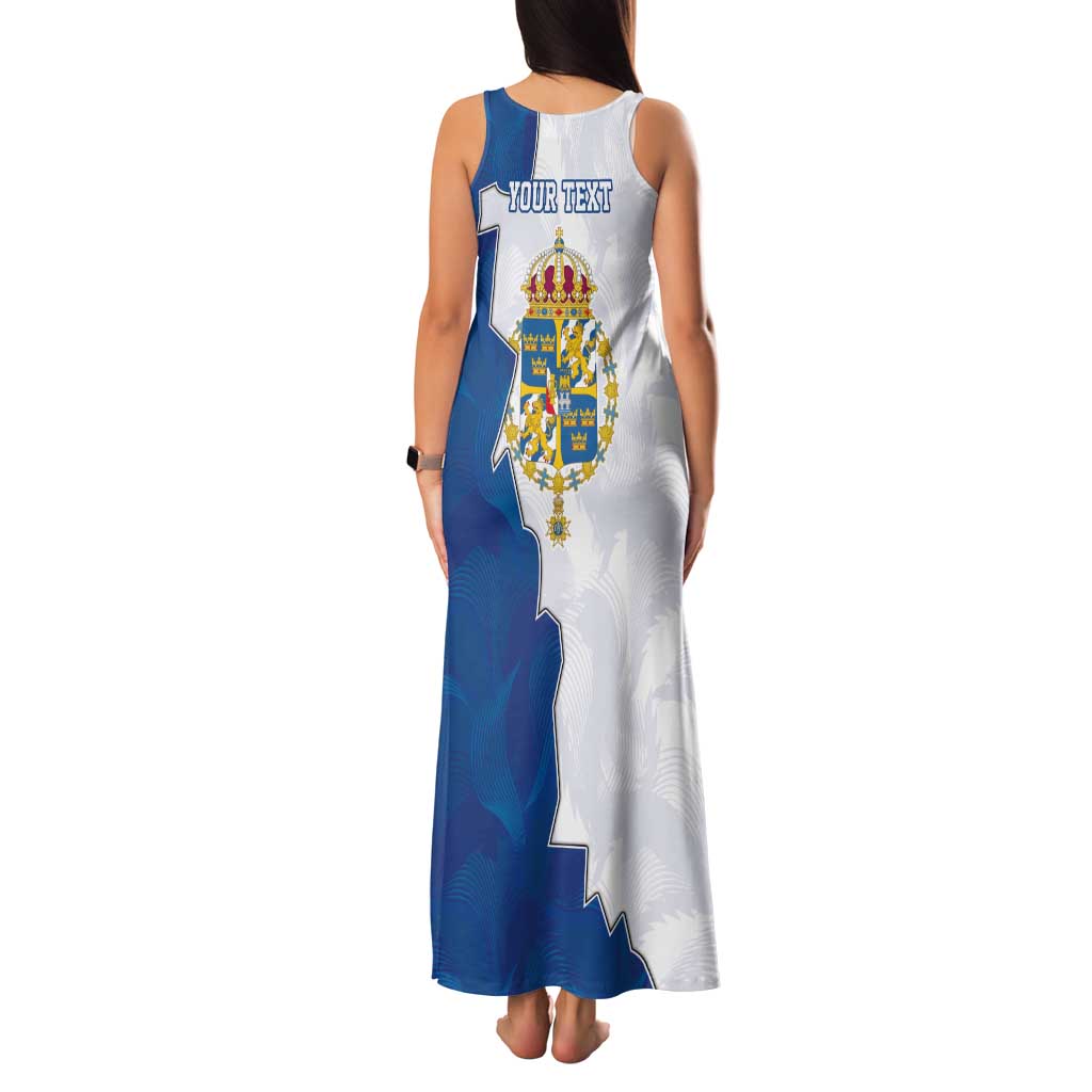 Personalized Kingdom of Sweden Coat of arms Tank Maxi Dress