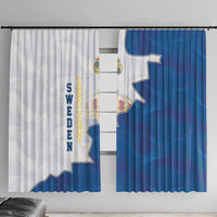 Personalized Kingdom of Sweden Coat of arms Window Curtain