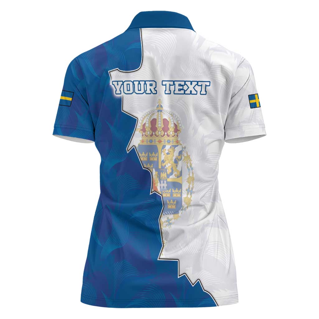 Personalized Kingdom of Sweden Coat of arms Women Polo Shirt