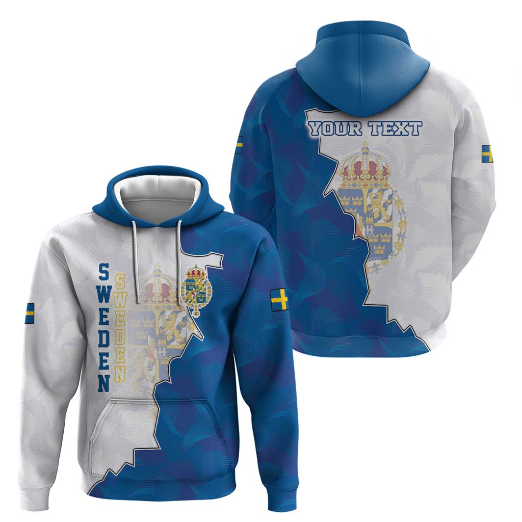 Personalized Kingdom of Sweden Coat of arms Zip Hoodie