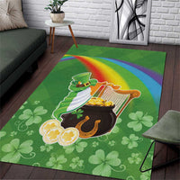Celtic Harp Shamrock Republic of Ireland Area Rug