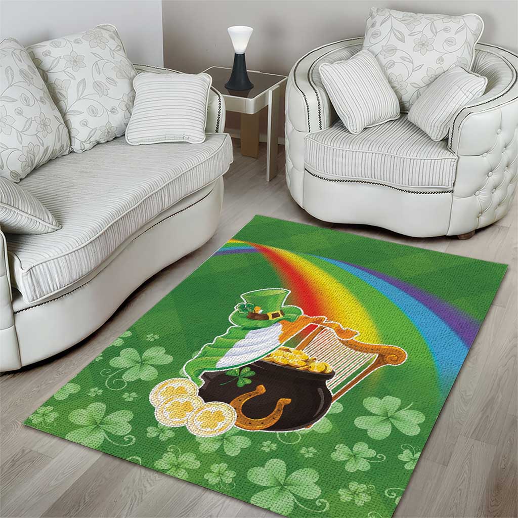 Celtic Harp Shamrock Republic of Ireland Area Rug