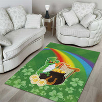 Celtic Harp Shamrock Republic of Ireland Area Rug
