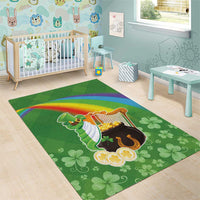 Celtic Harp Shamrock Republic of Ireland Area Rug