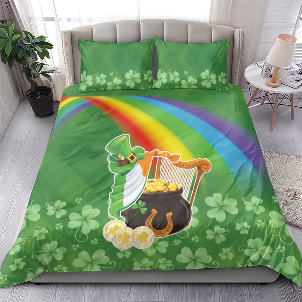 Celtic Harp Shamrock Republic of Ireland Bedding Set