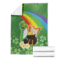 Celtic Harp Shamrock Republic of Ireland Blanket