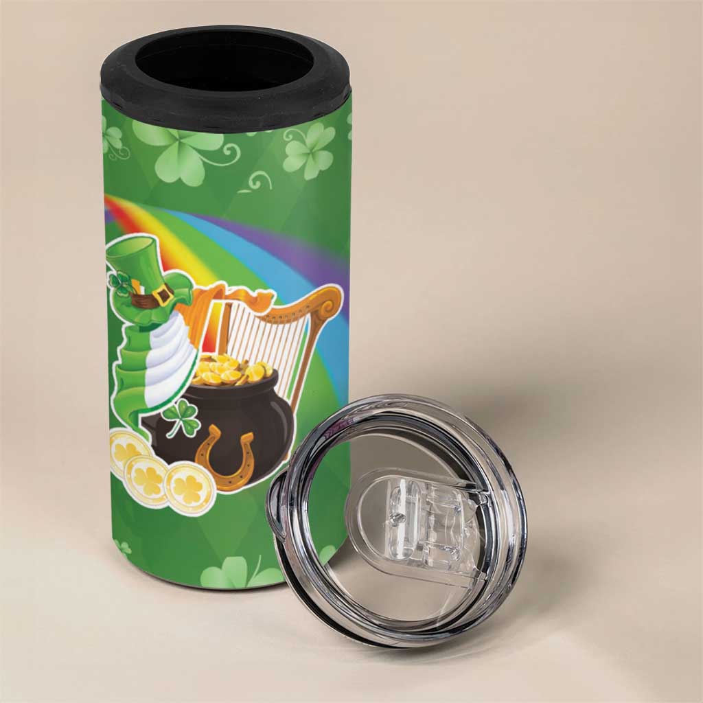 Celtic Harp Shamrock Republic of Ireland 4 in 1 Can Cooler Tumbler