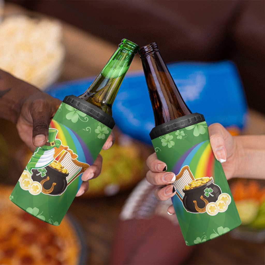 Celtic Harp Shamrock Republic of Ireland 4 in 1 Can Cooler Tumbler