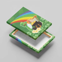 Celtic Harp Shamrock Republic of Ireland Canvas Wall Art