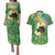 Celtic Harp Shamrock Republic of Ireland Couples Matching Puletasi and Hawaiian Shirt