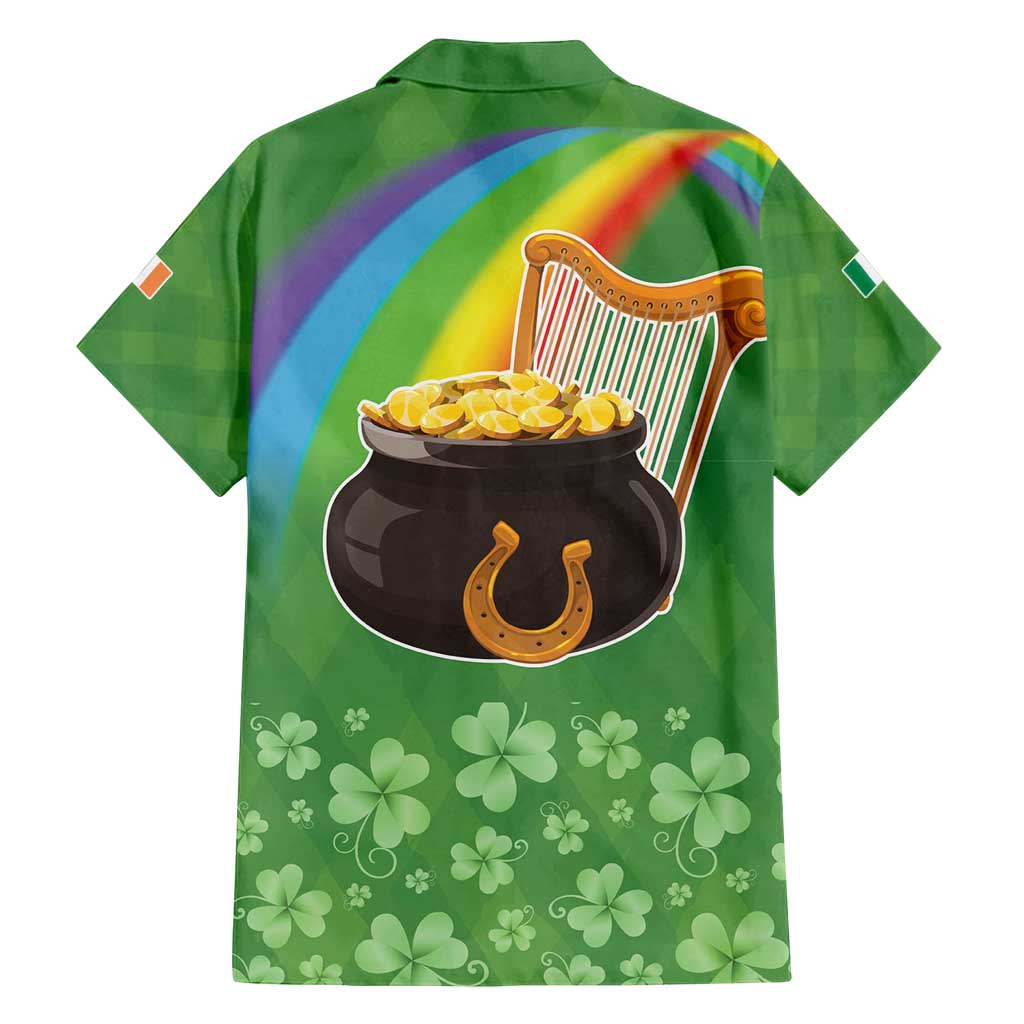 Celtic Harp Shamrock Republic of Ireland Family Matching Tank Maxi Dress and Hawaiian Shirt