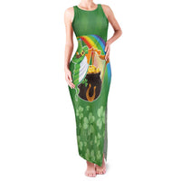 Celtic Harp Shamrock Republic of Ireland Family Matching Tank Maxi Dress and Hawaiian Shirt