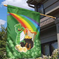 Celtic Harp Shamrock Republic of Ireland Garden Flag