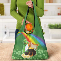 Celtic Harp Shamrock Republic of Ireland Grocery Bag