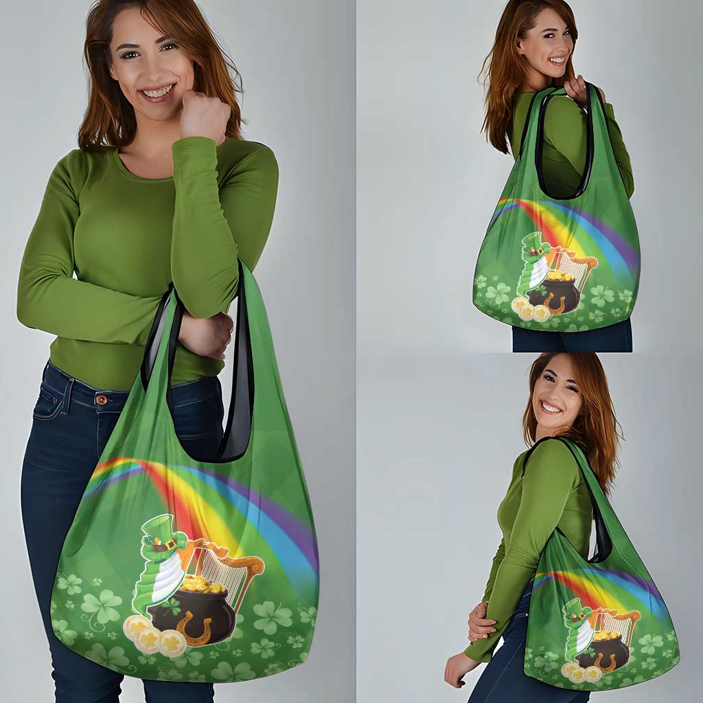 Celtic Harp Shamrock Republic of Ireland Grocery Bag