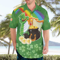 Celtic Harp Shamrock Republic of Ireland Hawaiian Shirt
