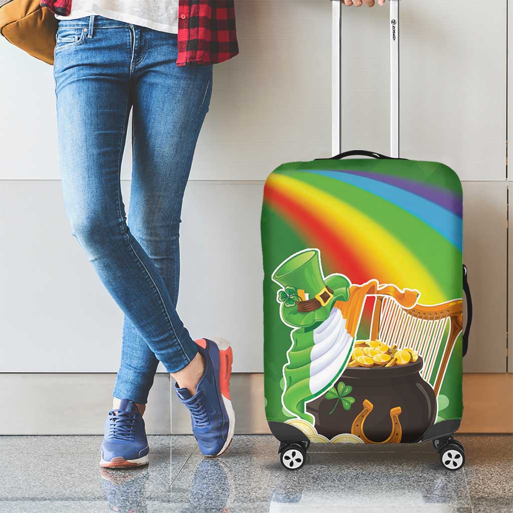 Celtic Harp Shamrock Republic of Ireland Luggage Cover