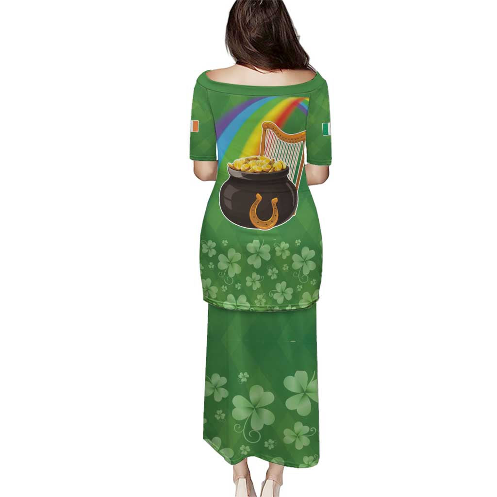 Celtic Harp Shamrock Republic of Ireland Puletasi