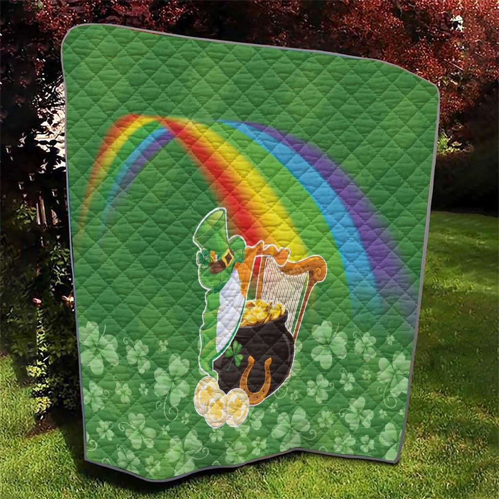 Celtic Harp Shamrock Republic of Ireland Quilt
